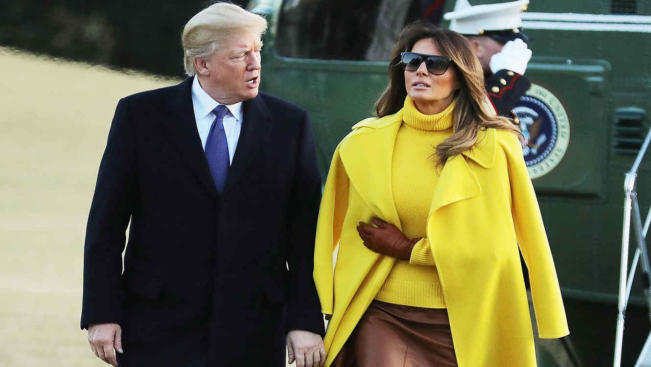 Video Footage Shows Melania Trump Avoiding Donald Trump's Hand