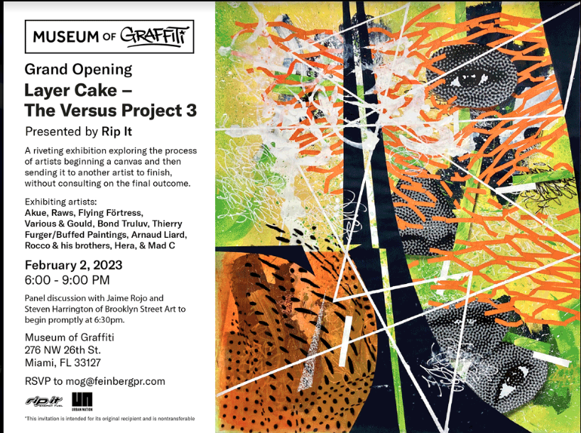 The Museum Of Graffiti Presents ‘Layer Cake – The Versus: Project 3’ Opening Next Month